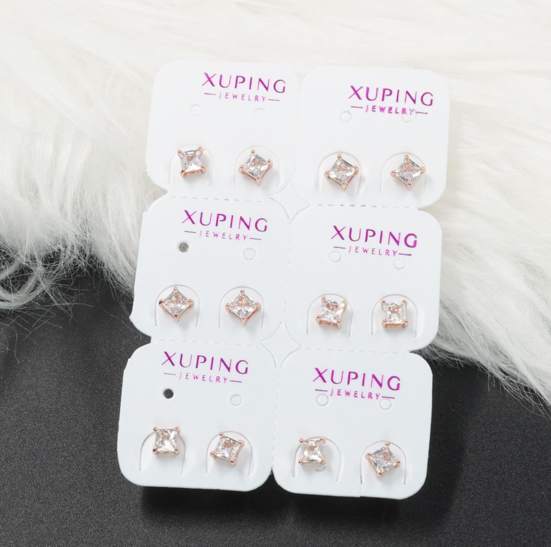 Miniatura 2 de TOPO CUADRADO BLANCO TIPO DIAMANT ROSA#5